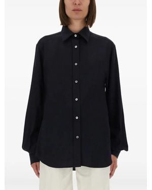Moschino Relaxed Fit Cotton Shirt - Blue