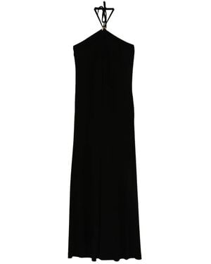 Moschino Halterneck Maxi Day Dress - Black