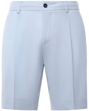 BE ABLE Pleated Wool Shorts - Blue