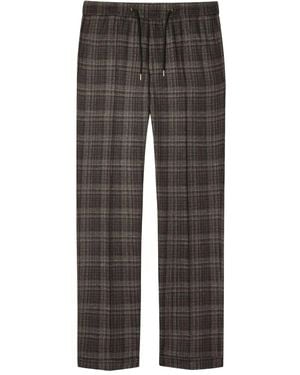 Paul Smith Karierte Hose Mit Kordelzug - Grau