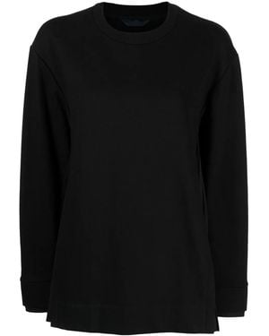Juun.J Crew-Neck Knitted Sweater - Black