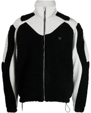 GmbH Ercan Fleecejacke Mit Stehkragen - Schwarz