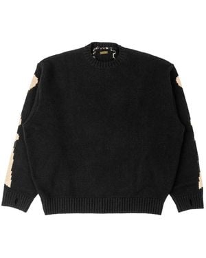 Kapital Maglione Con Intarsio - Nero