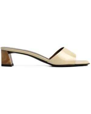 Giuseppe Zanotti Square-Toe Sandals - Natural
