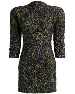 Balmain Cloqué Jacquard Dress - Black