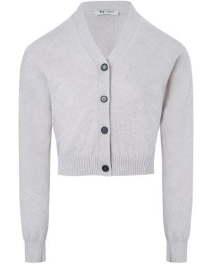 Ports 1961 Klassischer Cropped-Cardigan - Blau
