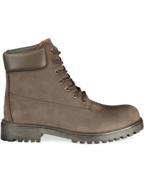 Lumberjack Lace-Up Ankle Boots - Brown