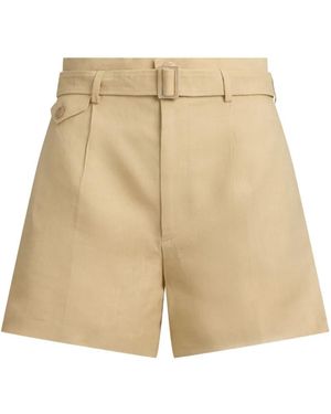 Ralph Lauren Denise Belted Shorts - Natural