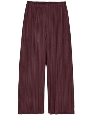Pleats Please Issey Miyake Pleated Trousers - Purple