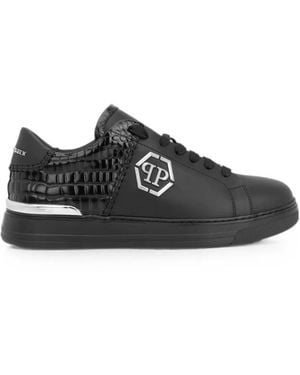 Philipp Plein Low-Top Trainers Icon Cocco Mix - Black