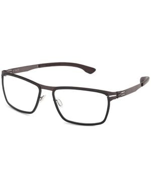 Ic! Berlin Brille Mit Eckigem Gestell - Weiß