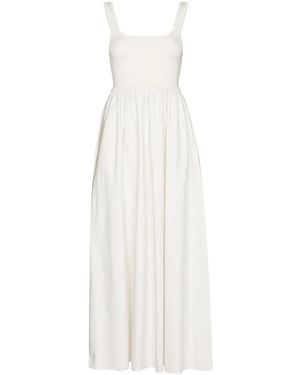 Matteau Square-Neck Sleeveless Maxi Dress - White