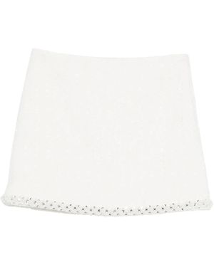Maje Beaded.Details Mini Skirt - White