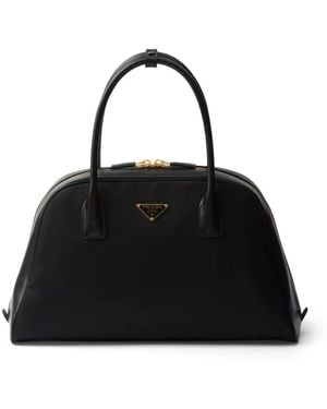 Prada Borsa Tote Re-Nylon Grande - Nero
