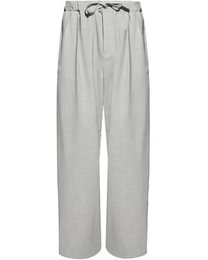 Loewe Bundfaltenhose mit Kordelzug - Grau