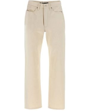 Jil Sander High-Waisted Japanese Raw Denim Jeans - Natural