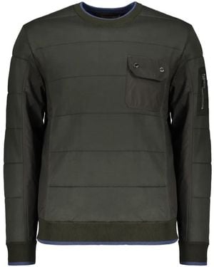 Moorer Quilted Long-Sleeve Jumper - Green