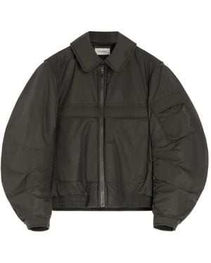 Lemaire Detachable-Collar Puffer Jacket - Black
