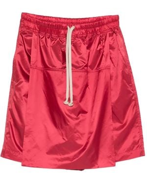 Moncler Drawstring Kilt Shorts - Red