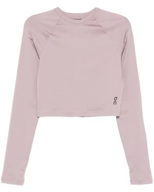 On Shoes Logo-Print T-Shirt - Pink