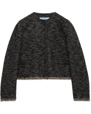 Prada コントラストトリム ジャケット - ブラック