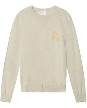 Isabel Marant Antea Logo-Detail Pullover - White