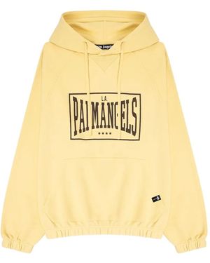 Palm Angels Box-Logo Loose Hoodie - Metallic