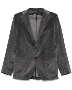 Tagliatore Corduroy Two-Button Jacket - Grey