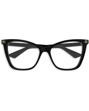 Gucci Transparent Acetate Glasses - Black