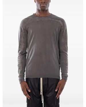 MD75 Hand-Treated Knitted Sweater - Gray