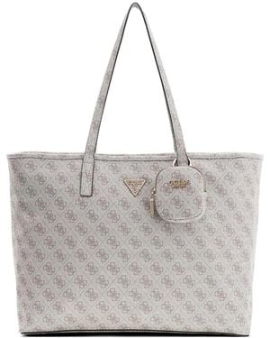 Guess Power Play Monogram Shoulder Bag - Grey