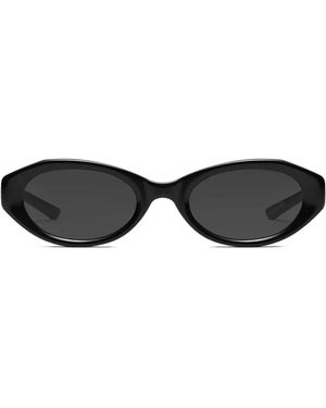 Maison Margiela X Gentle Monster Oval-Frame Sunglasses - Black
