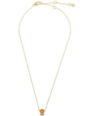 Kate Spade French-Fries Pendant Necklace - White
