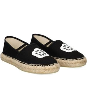 KENZO Logo-Detail Espadrilles - Black