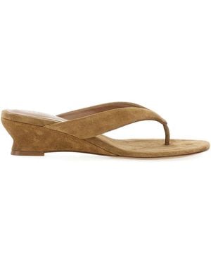 Le Monde Beryl Thong Wedge Sandals - Brown