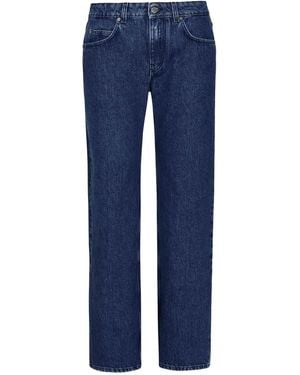 Off-White c/o Virgil Abloh Logo-Patch Denim Jeans - Blue