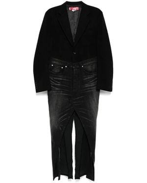 Junya Watanabe Jas Met Patchwork - Zwart