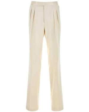 Tom Ford Pantalones Con Detalle De Pliegues - Neutro