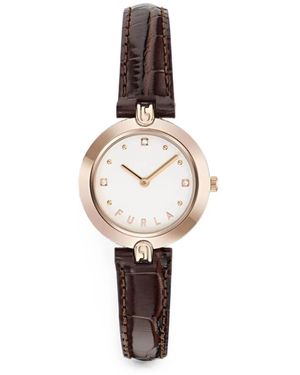 Furla Logo Links 28Mm Watch - White