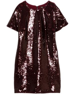 Maje Vestido con lentejuelas - Rojo