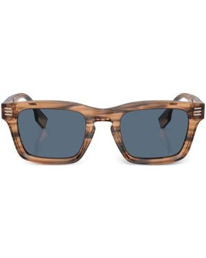 Burberry スクエアフレーム サングラス - ブルー