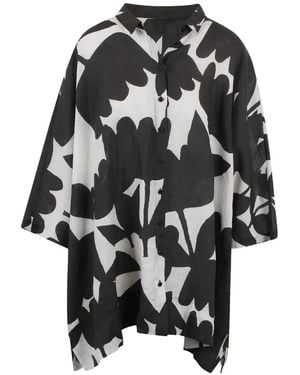 Ralph Lauren Floral-Print Button-Up Dress - Black