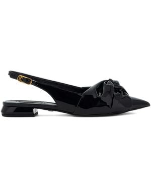 Roberto Cavalli Le Pettegole Slingback Flats - Black