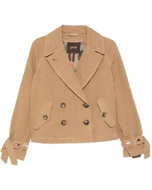 Bazar Deluxe Double-Breasted Trench Coat - Natural
