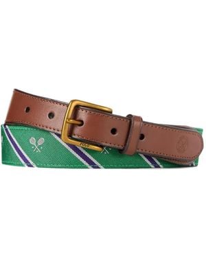 Polo Ralph Lauren Cintura Con Fibbia - Bianco