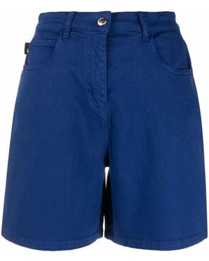 Love Moschino High-Waisted Chino Shorts - Blue