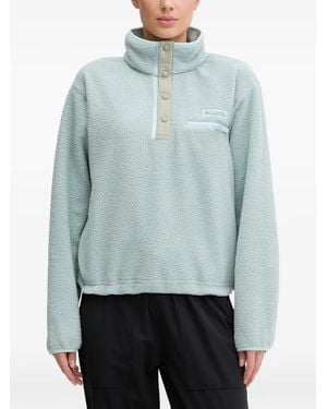 Columbia Helvetia Ii Cropped Fleece Sweatshirt - Blue