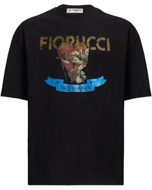 Fiorucci Graphic-Print T-Shirt - Black