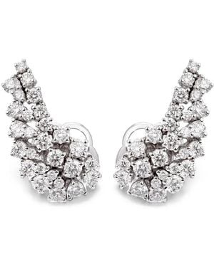 Zydo Climber Diamond Earrings - White