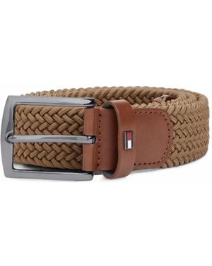 Tommy Hilfiger Woven Denton Belt - Brown
